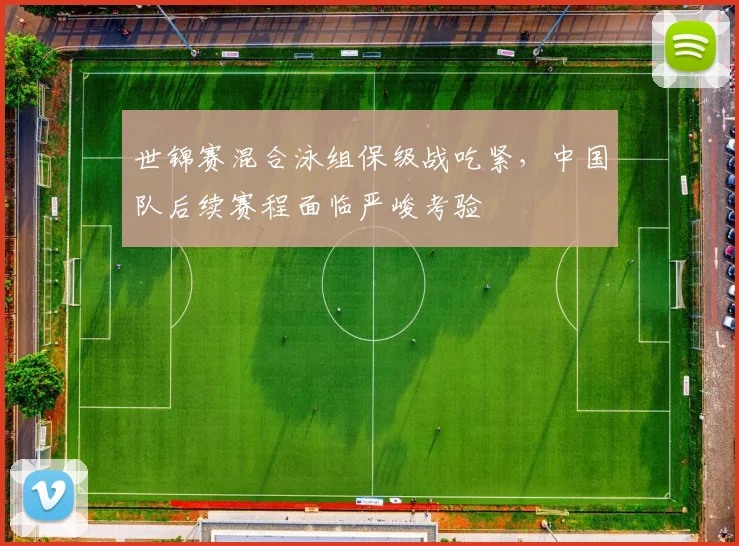 世锦赛混合泳组保级战吃紧，中国队后续赛程面临严峻考验